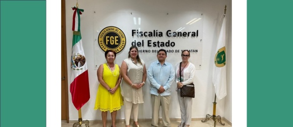 Cónsul de Colombia en Cancún. María Fernanda Grueso Lugo, se reunió con Fiscal General del estado de Yucatán