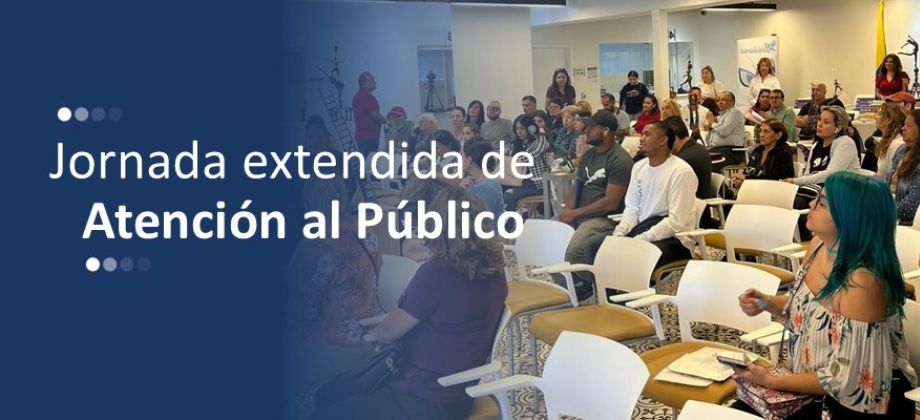 Participa este miércoles 25 de septiembre de 2024 de la jornada extendida en el Consulado de Colombia en Cancún